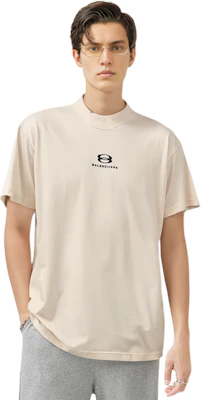 Balenciaga 白色寬鬆版圓領T恤 字母印花設計 767848TPVG99711 Purchase Balenciaga 白色寬鬆版圓領T恤 字母印花設計 767848TPVG99711