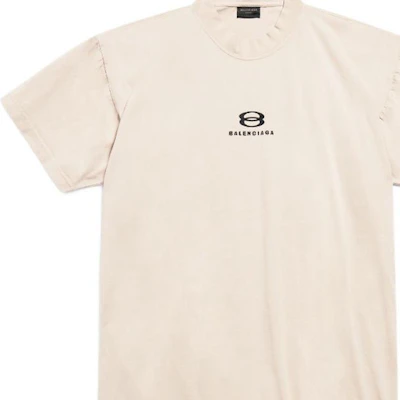 Balenciaga 白色寬鬆版圓領T恤 字母印花設計 767848TPVG99711 Details for Balenciaga 白色寬鬆版圓領T恤 字母印花設計 767848TPVG99711