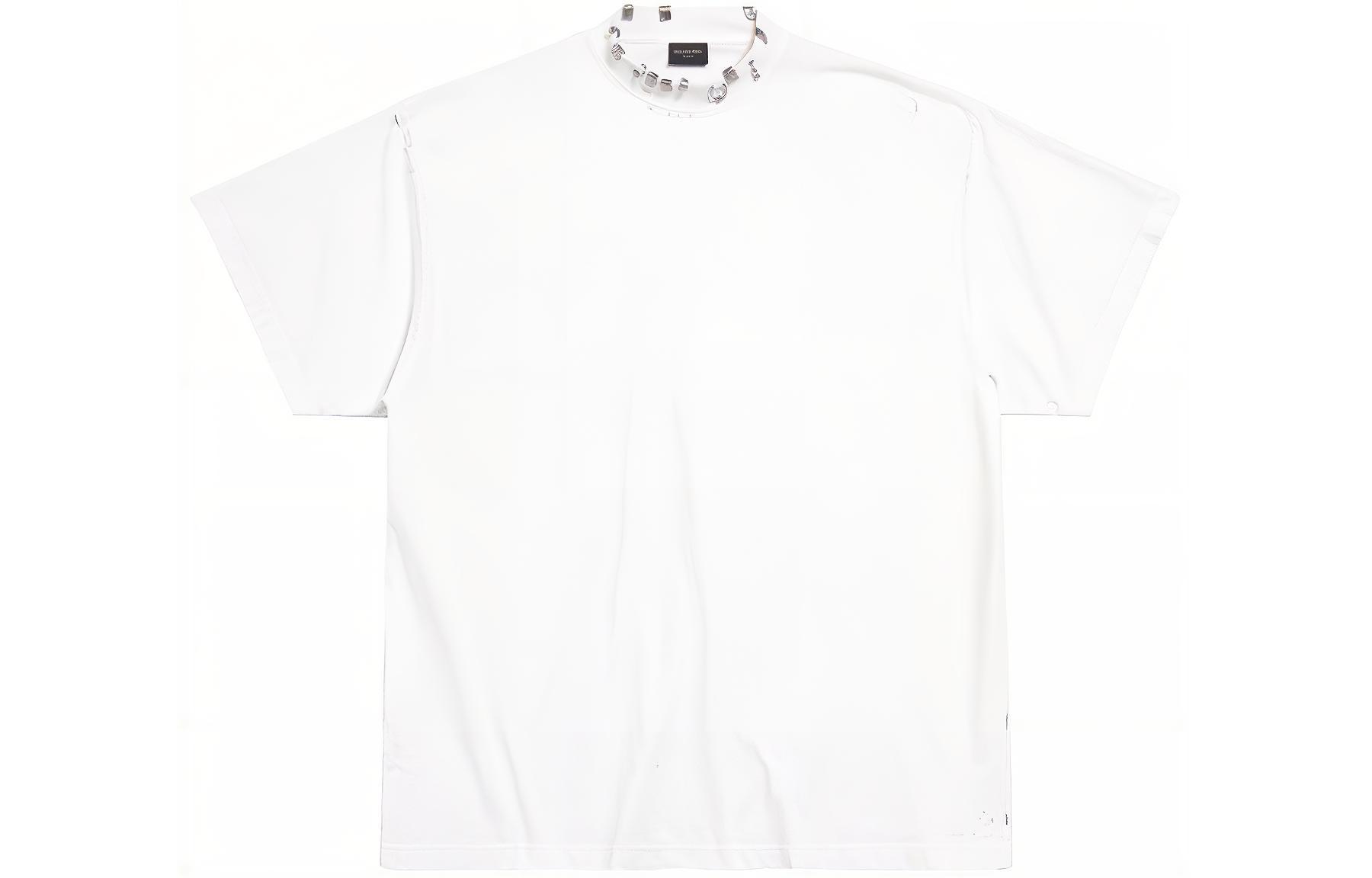 Buy Balenciaga Kaos Putih Oversized Crewneck Lengan Pendek Regular Fit 761460TPVD49000