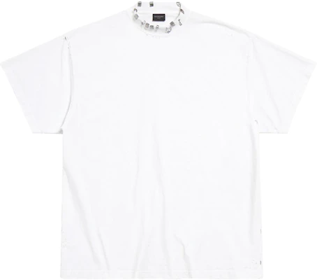 Balenciaga Kaos Putih Oversized Crewneck Lengan Pendek Regular Fit 761460TPVD49000 Order Balenciaga Kaos Putih Oversized Crewneck Lengan Pendek Regular Fit 761460TPVD49000