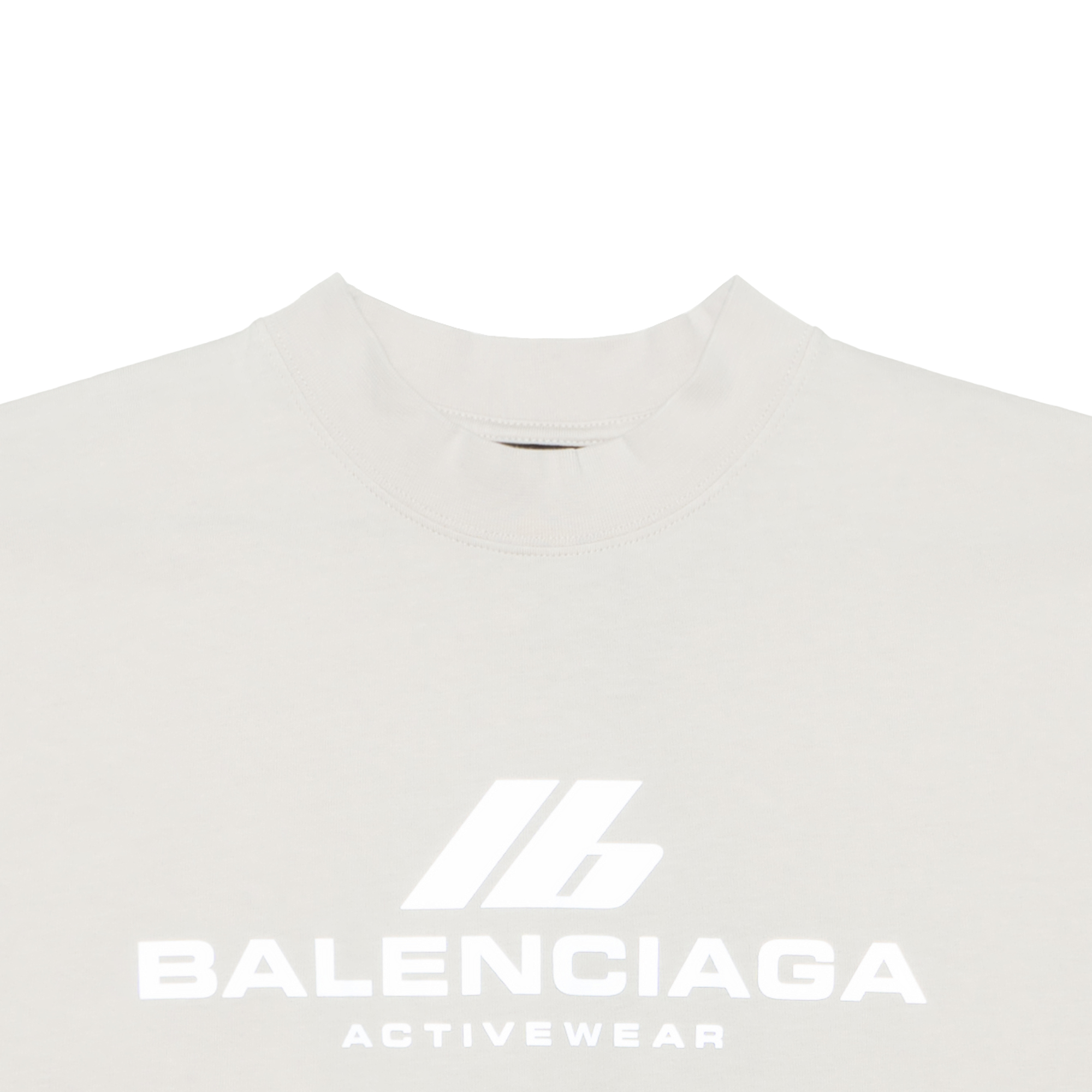 Cheap Balenciaga Kaos Oversized Unisex Logo Print Crewneck Putih SS24. 764235TQVT99016