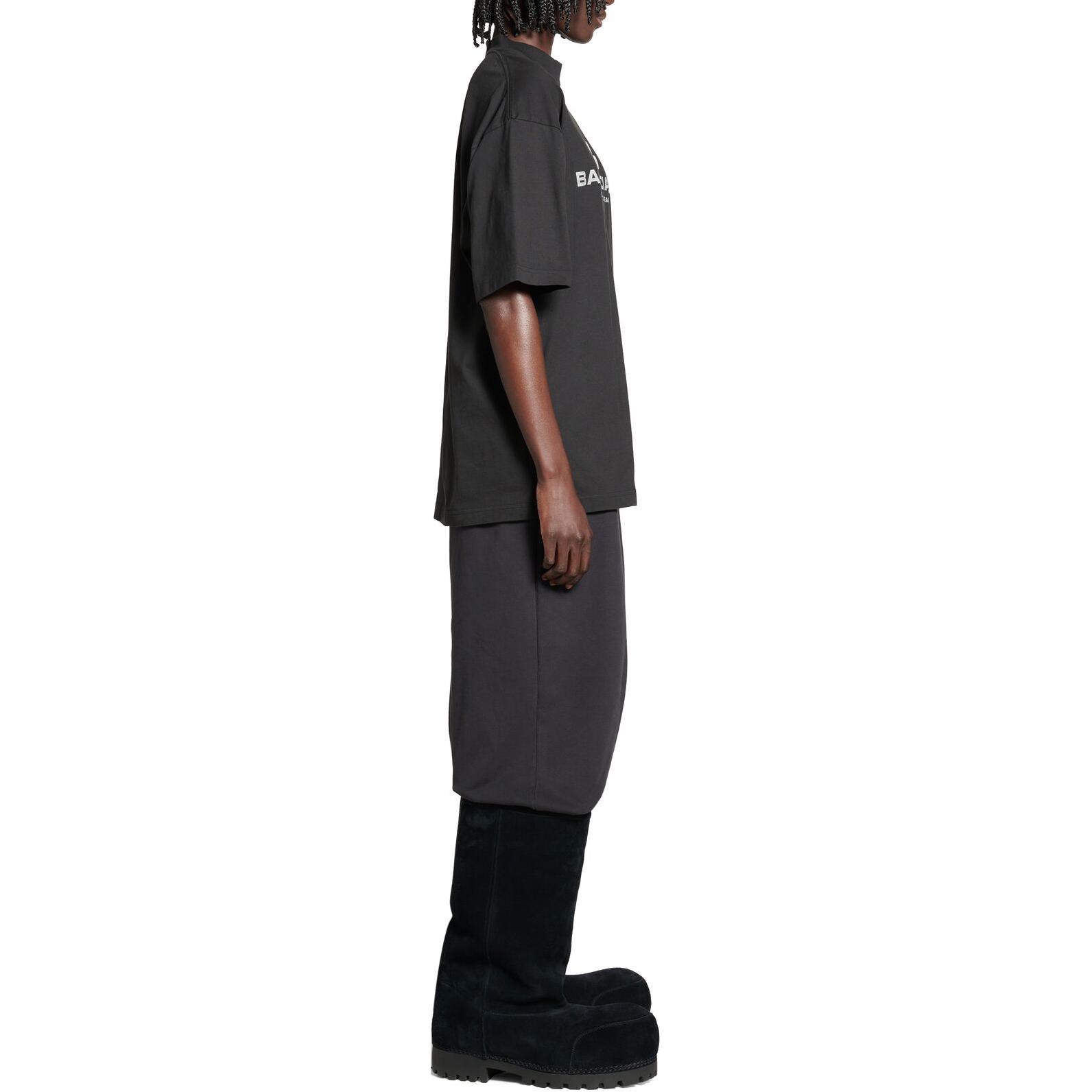 Details for バレンシアガ アクティブウェア ロゴプリント オーバーサイズTシャツ ユニセックス ブラック SS24. 764235TQVT91083