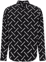 Balenciaga All-Over Print Button-Up Long Sleeve Shirt Black (). 662983TPLA41070 Balenciaga All-Over Print Button-Up Long Sleeve Shirt Black (). 662983TPLA41070