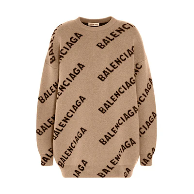 Balenciaga All Over Logo Crewneck