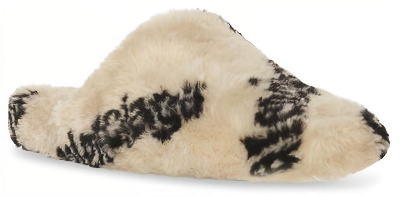 Balenciaga Mule Beige Teddy con Logo Completo 714182W2L412010 Lookbook Balenciaga Mule Beige Teddy con Logo Completo 714182W2L412010