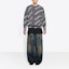Lookbook Balenciaga All Over Logo Wool Crewneck 'Dark Grey/White'