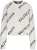 Balenciaga Allover Logo Crewneck 'Chalky White/Black'