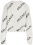 Order Balenciaga Allover Logo Crewneck 'Chalky White/Black'