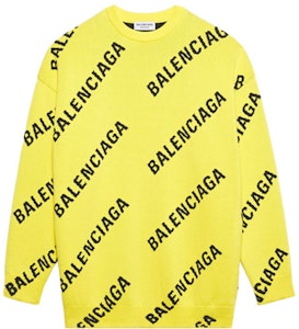 Balenciaga Sudadera Logo Repetido 'Amarillo/Negro' 657528 T3200 7440 Buy Balenciaga Sudadera Logo Repetido 'Amarillo/Negro' 657528 T3200 7440