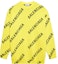 Buy Balenciaga Allover Logo Crewneck 'Yellow/Black'