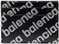 Order Tarjetero Balenciaga Negro/Plateado con Estampado Total de Logo