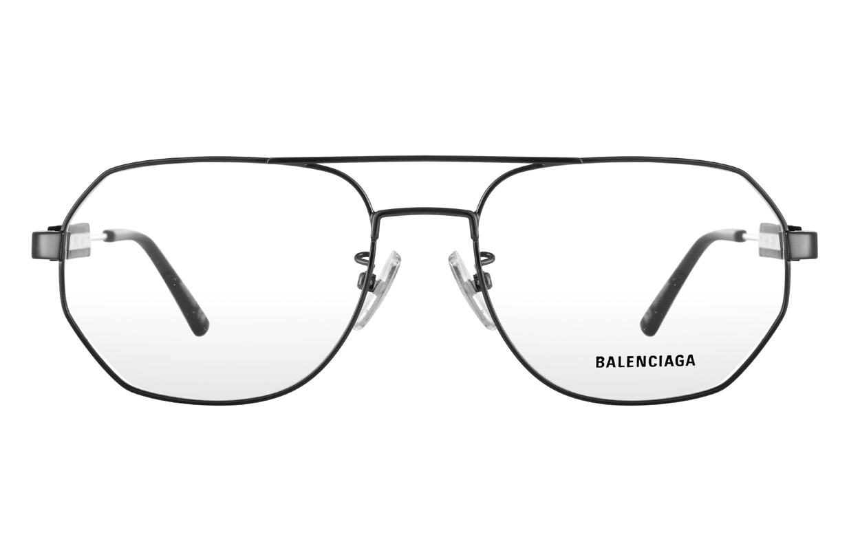 Balenciaga Alloy Aviator Optical Glasses Gray Unisex Fashion Sports Style BB0117O-001 57 圖 4