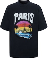 Balenciaga Alphabet Architectural Print Black Crewneck T-Shirt Regular Fit. 764235TPVL91569 Balenciaga Alphabet Architectural Print Black Crewneck T-Shirt Regular Fit. 764235TPVL91569