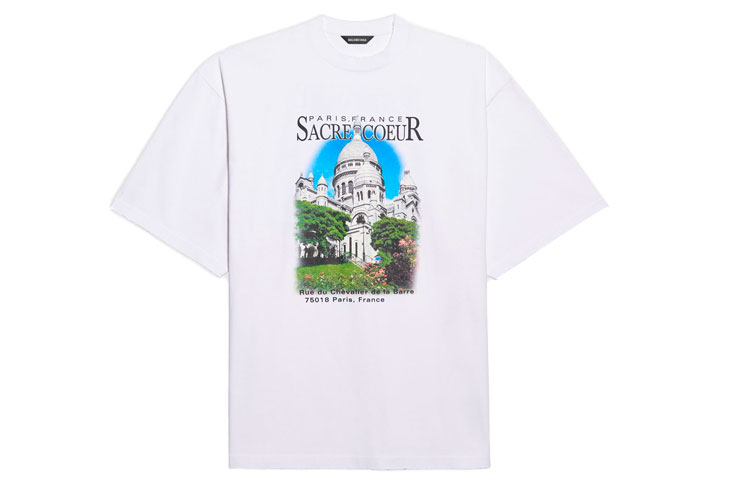 Balenciaga Alphabet Architecture Graphic Tee Unisex White 641614TJVH69000 圖 2