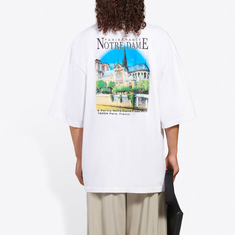Balenciaga Alphabet Architecture Graphic Tee Unisex White 641614TJVH69000 圖 4