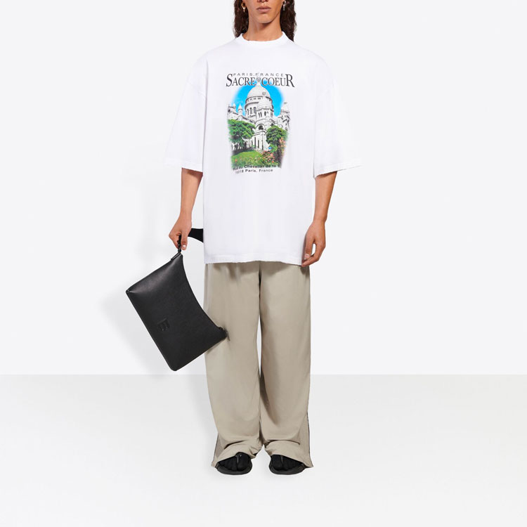 Balenciaga Alphabet Architecture Graphic Tee Unisex White 641614TJVH69000 圖 7