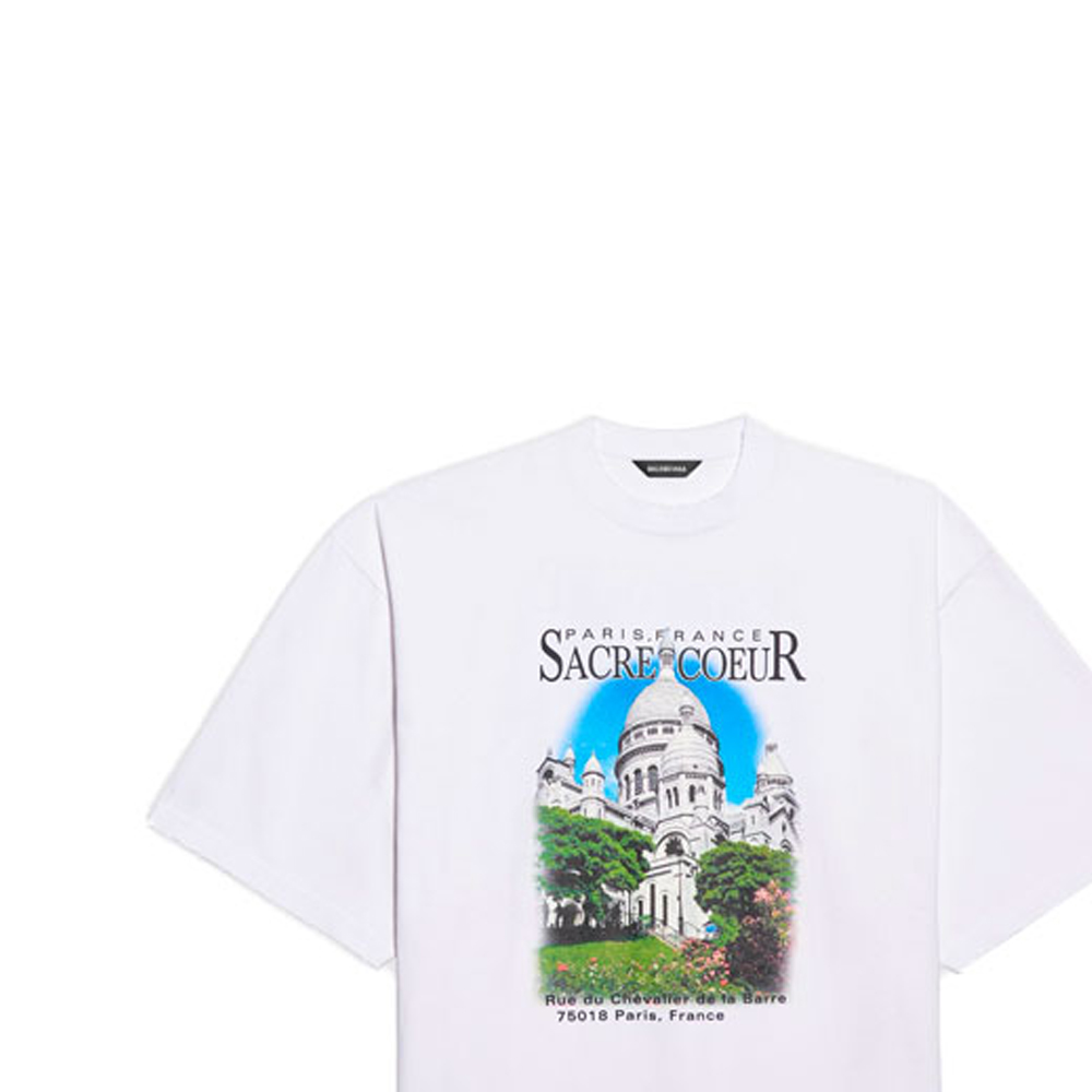 Balenciaga Alphabet Architecture Graphic Tee Unisex White 641614TJVH69000 圖 8