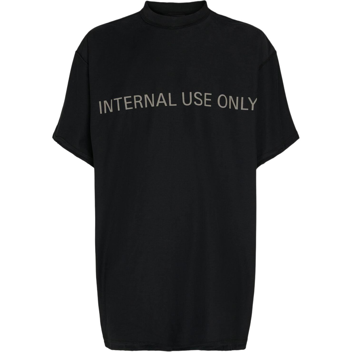 Balenciaga Alphabet Logo Crewneck T-Shirt Unisex Regular Fit Black. 787358TQVU21083