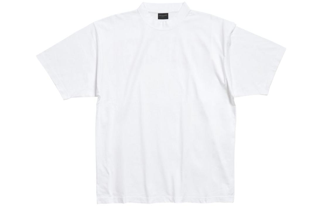 Balenciaga Alphabet Logo Print Unisex White Crewneck T-Shirt Regular Fit. 764235TPVU49601 圖 2