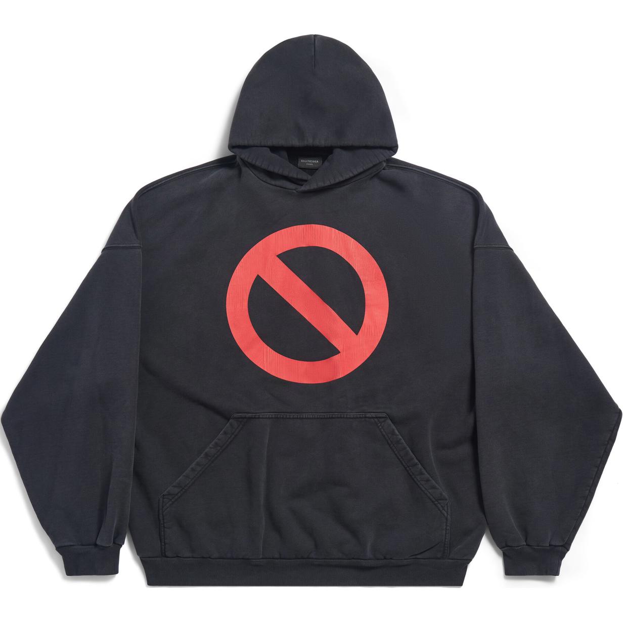 Balenciaga Alphabet Print Pullover Sweatshirt Unisex Black Regular Fit 739024TQVG71083