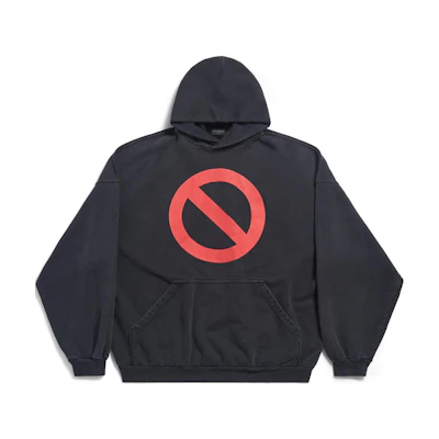 Balenciaga Alphabet Print Pullover Sweatshirt Unisex Black Regular Fit 739024TQVG71083