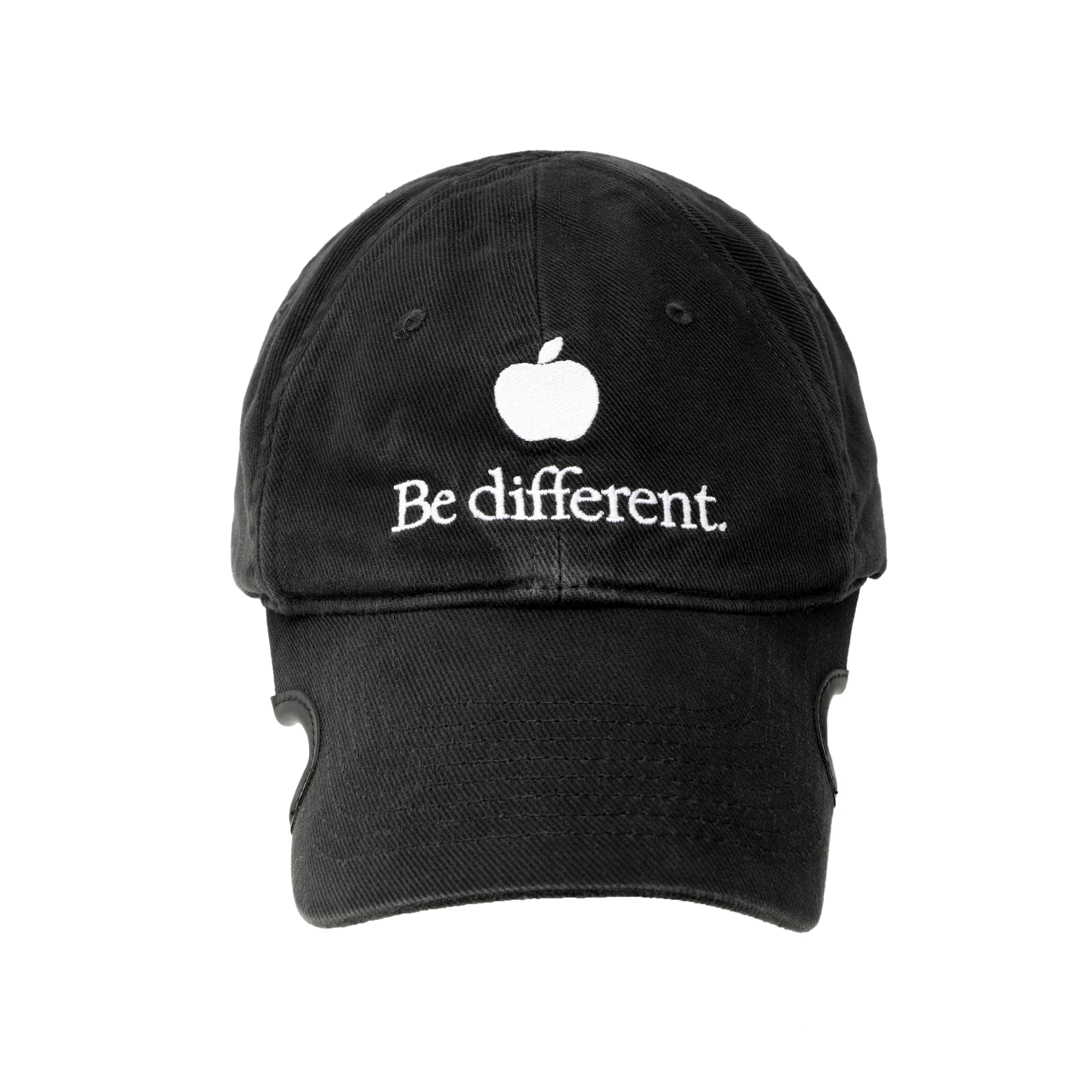 Lookbook Balenciaga Apple Letter Embroidered Cotton Baseball Cap Unisex Black. 713931-410B2-1077