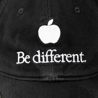 Balenciaga Apple Letter Embroidered Cotton Baseball Cap Unisex Black. 713931-410B2-1077 Details for Balenciaga Apple Letter Embroidered Cotton Baseball Cap Unisex Black. 713931-410B2-1077