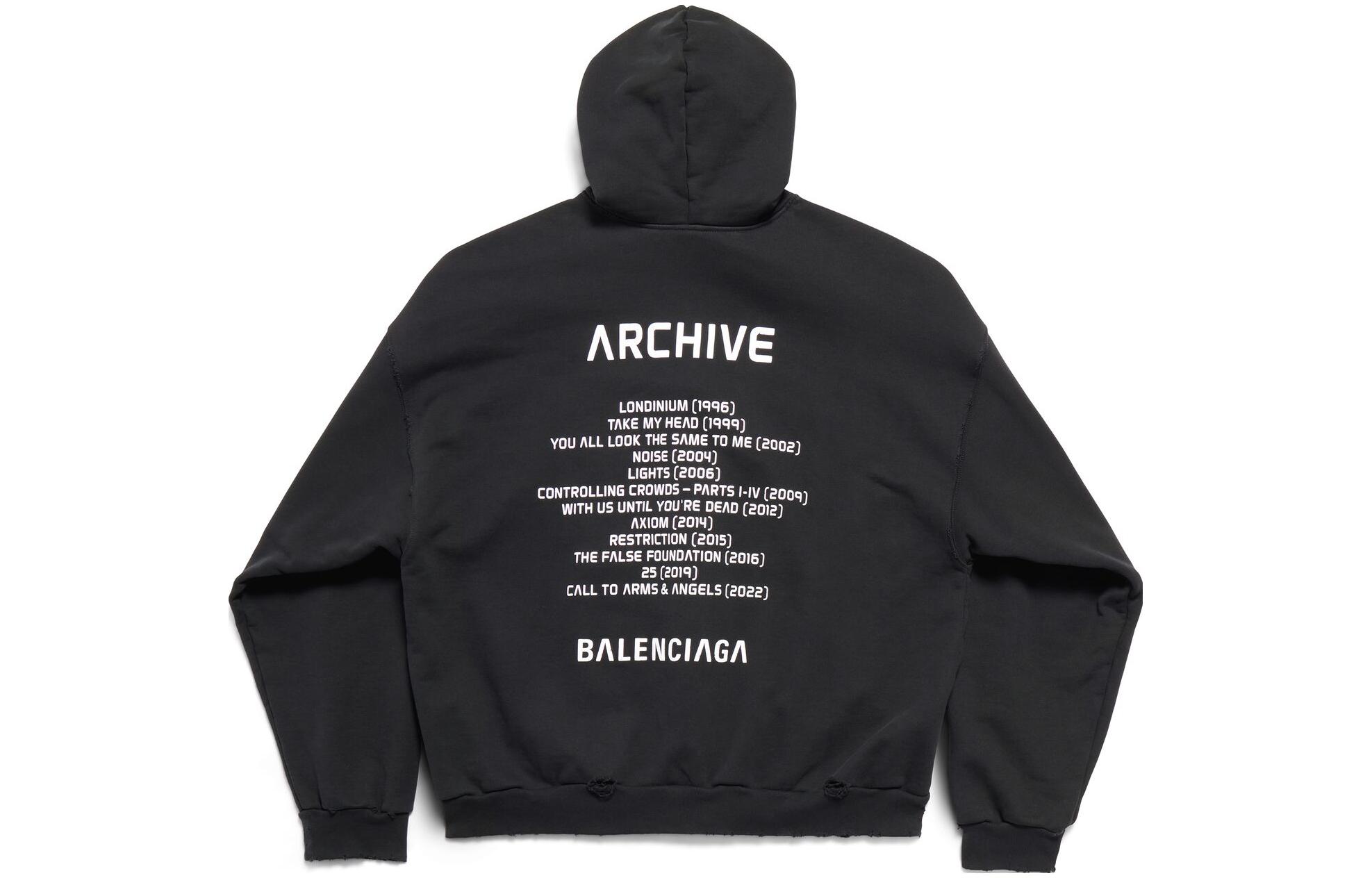 Lookbook 巴黎世家Apple Music限定联名印花男款连帽衫 744457TQVA61561