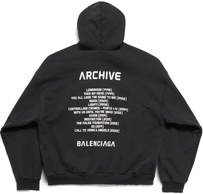 巴黎世家Apple Music限定联名印花男款连帽衫 744457TQVA61561 Lookbook 巴黎世家Apple Music限定联名印花男款连帽衫 744457TQVA61561