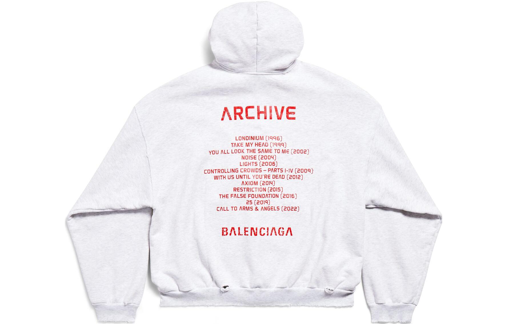 Sizing 巴黎世家Apple Music限定联名印花男款连帽衫 744457TQVA61561