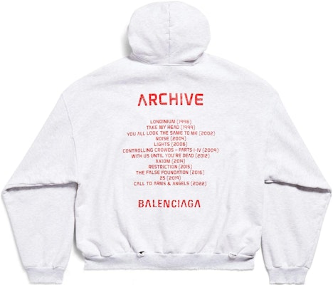 巴黎世家Apple Music限定联名印花男款连帽衫 744457TQVA61561 Sizing 巴黎世家Apple Music限定联名印花男款连帽衫 744457TQVA61561