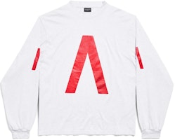 バレンシアガ アーカイブシリーズ ユニセックス ロゴ オーバーサイズ 長袖Tシャツ ホワイト 781245TQVA11561 Order バレンシアガ アーカイブシリーズ ユニセックス ロゴ オーバーサイズ 長袖Tシャツ ホワイト 781245TQVA11561