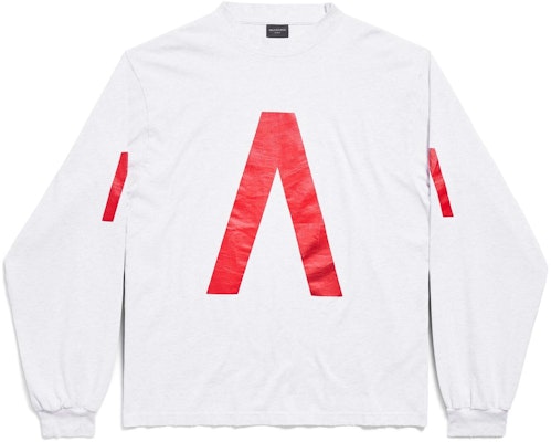 발렌시아가 아카이브 시리즈 유니섹스 오버사이즈 로고 긴팔 티셔츠 화이트 781245TQVA11561 Order 발렌시아가 아카이브 시리즈 유니섹스 오버사이즈 로고 긴팔 티셔츠 화이트 781245TQVA11561
