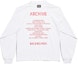 Lookbook バレンシアガ アーカイブシリーズ ユニセックス ロゴ オーバーサイズ 長袖Tシャツ ホワイト 781245TQVA11561