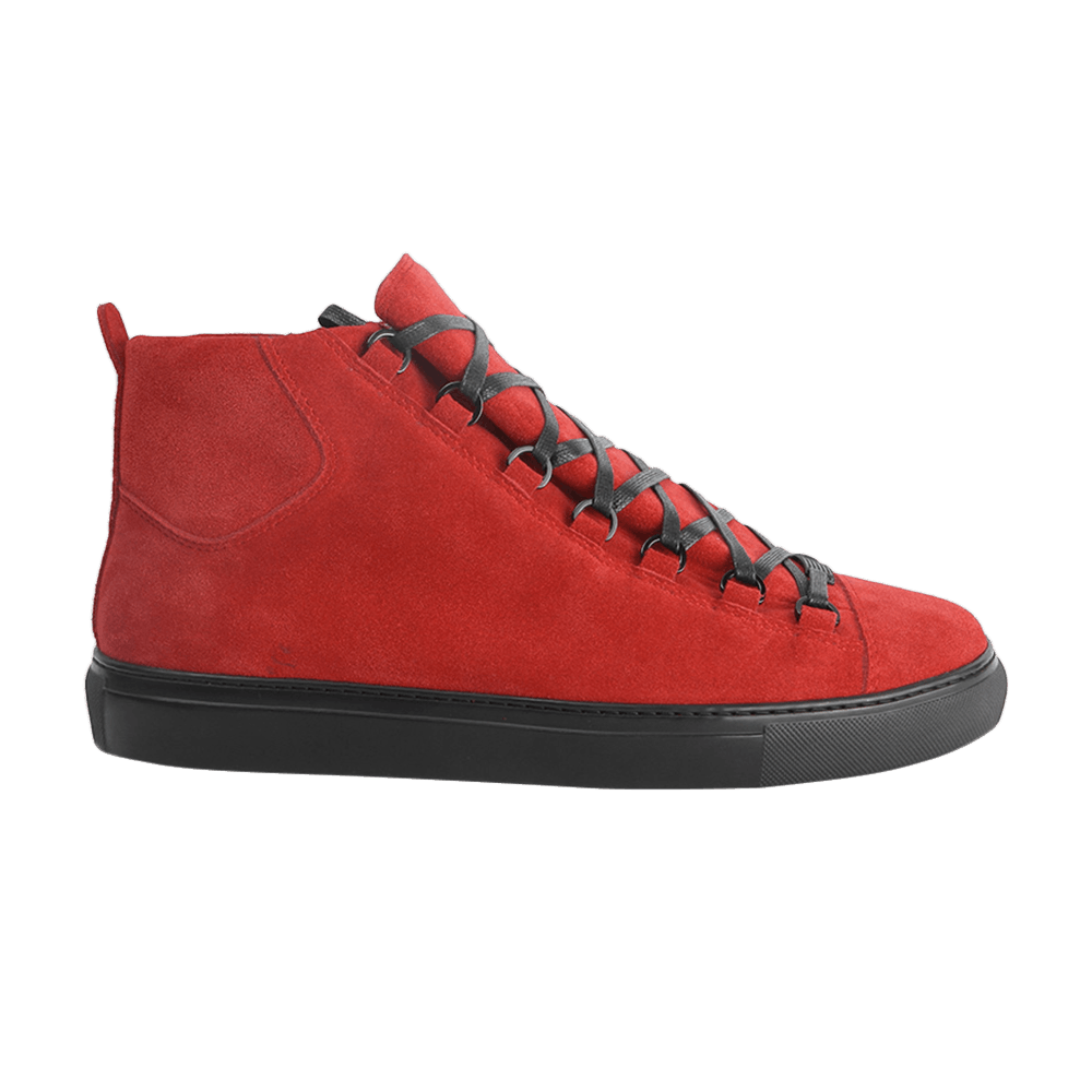 Red suede balenciaga arena on sale