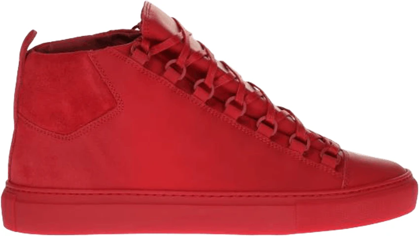 Balenciaga Arena High Red Suede 412345 WAX30 6500 412345 WAX30