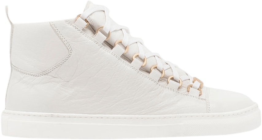 Women Balenciaga Arena High White Gold 465487 WAD40 9008