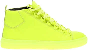 Balenciaga Arena Leather High 'Neon Yellow' 412381-WAXX0-7320 Balenciaga Arena Leather High 'Neon Yellow' 412381-WAXX0-7320