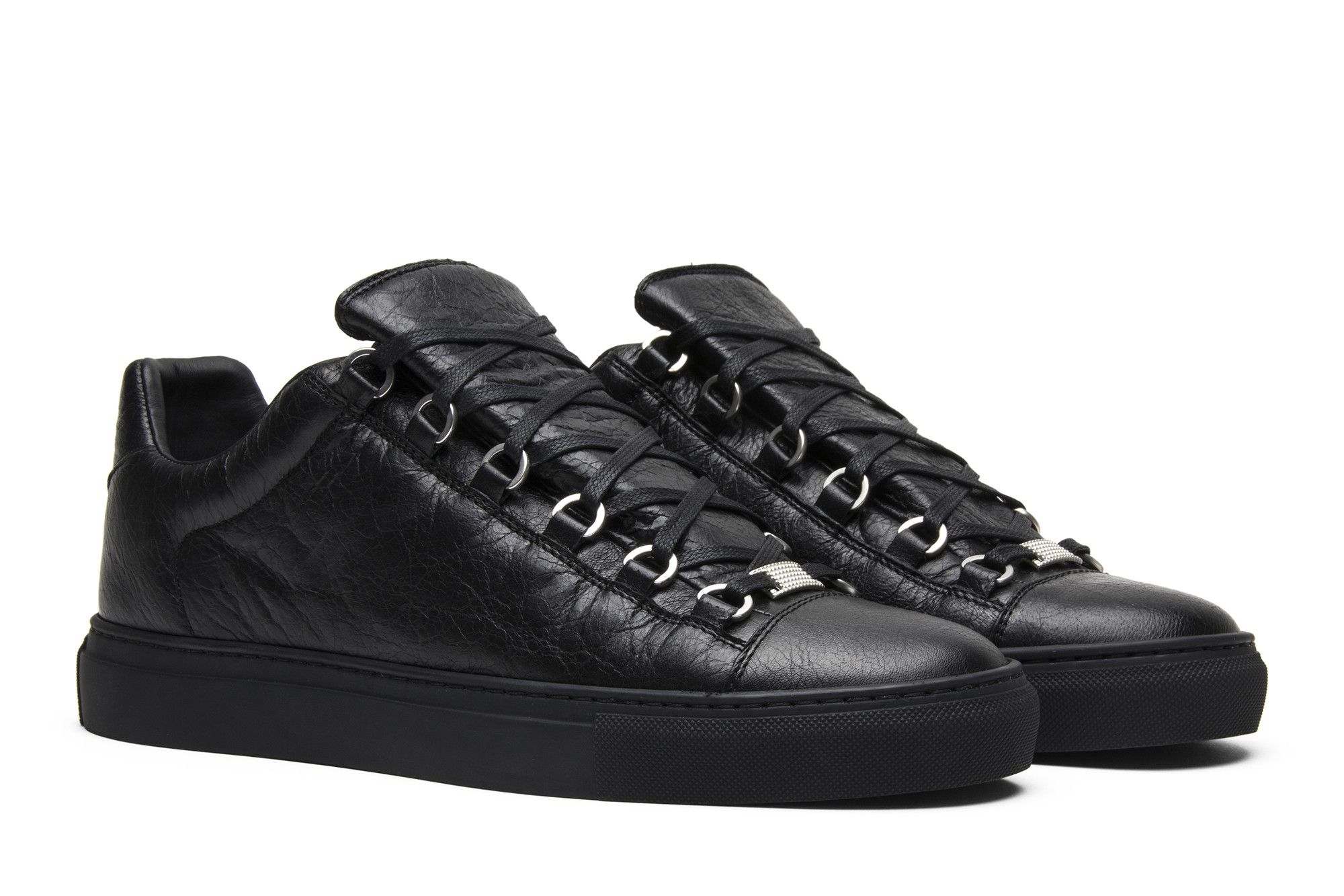Cheap Balenciaga Arena Low ''Nero'' 483494-WAY40-1000