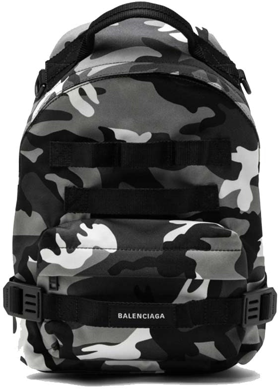 Balenciaga Army Multicarry Backpack Black/White Camo Novelship