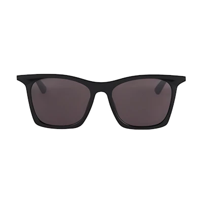 Balenciaga Asymmetric Letter Logo Sunglasses Unisex Couple Style - Black. 2650375