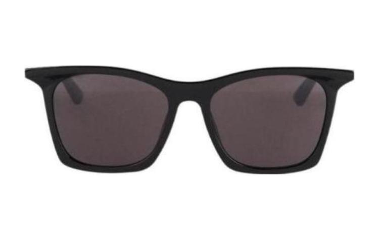 Balenciaga Asymmetric Letter Logo Sunglasses Unisex Couple Style - Black. 2650375 圖 2