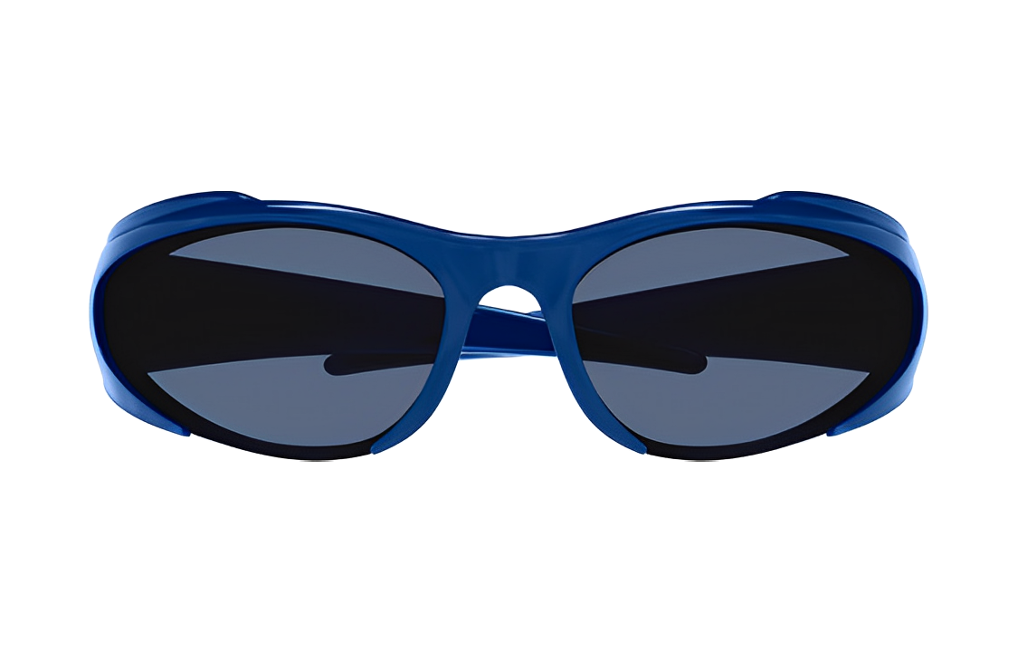 Balenciaga Asymmetrical Sunglasses with Side Lettering Unisex Couple Style. BB0253S-003 圖 3