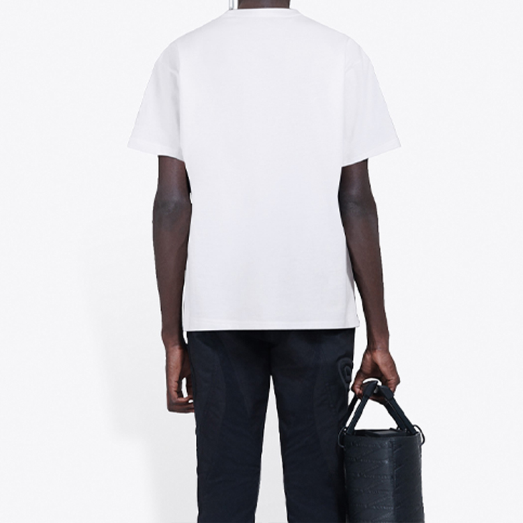 Balenciaga Band Graphic Logo Tee Regular Fit White Men 612966TIV479000 圖 5