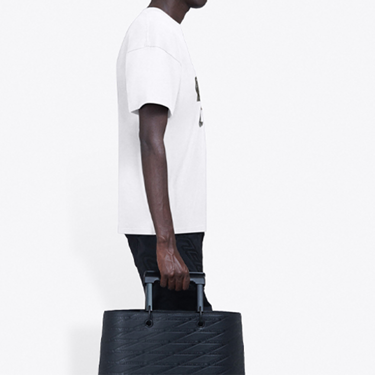 Balenciaga Band Graphic Logo Tee Regular Fit White Men 612966TIV479000 圖 6