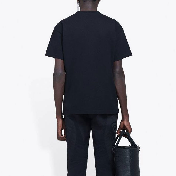 Balenciaga Band Graphic Logo Vintage Tee Unisex - Black 612966TIVA11000 圖 5