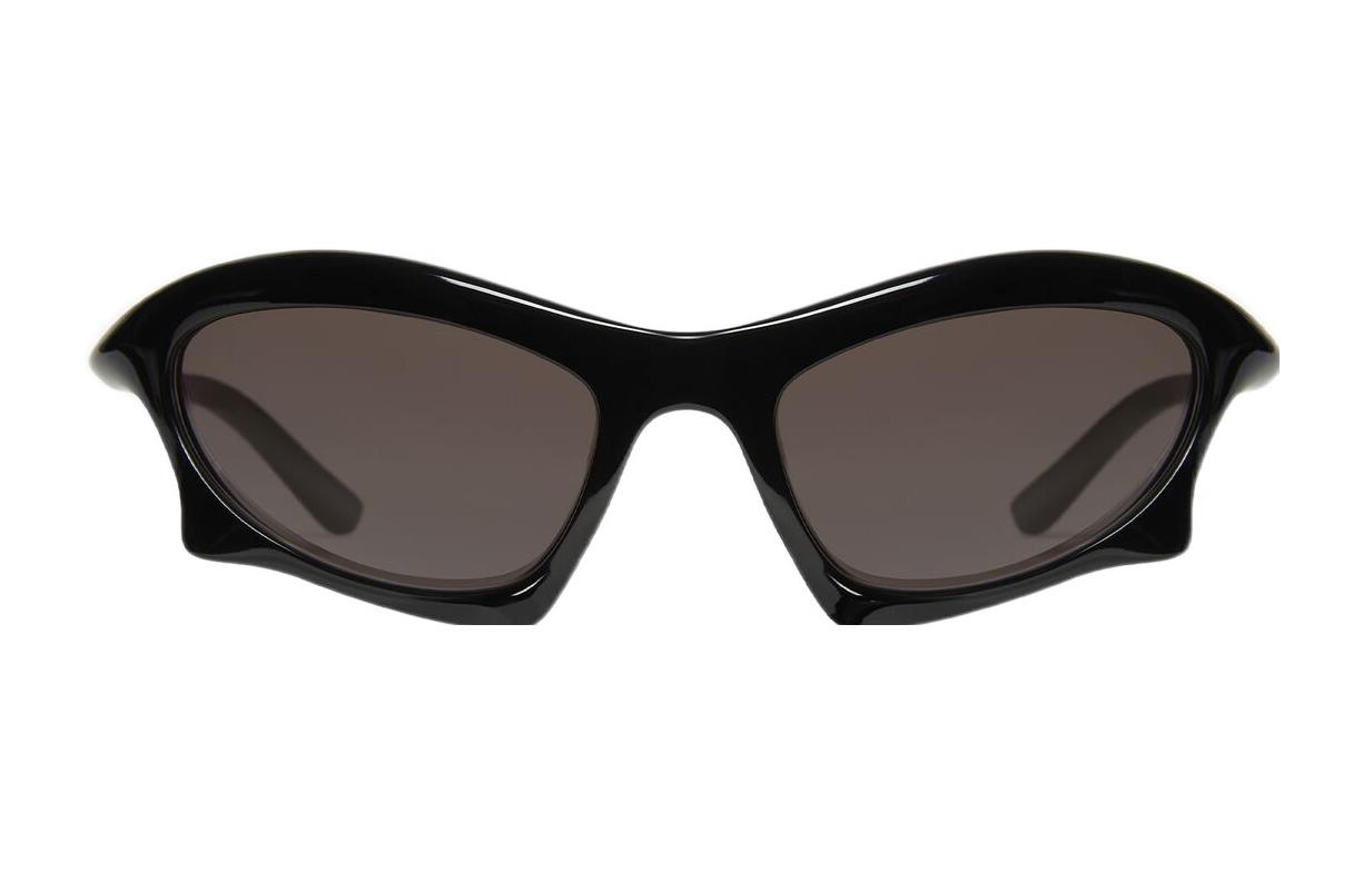 Balenciaga Bat Rectangle Irregular Sunglasses Black  Fashion Eyewear. 699455T00071000 圖 4