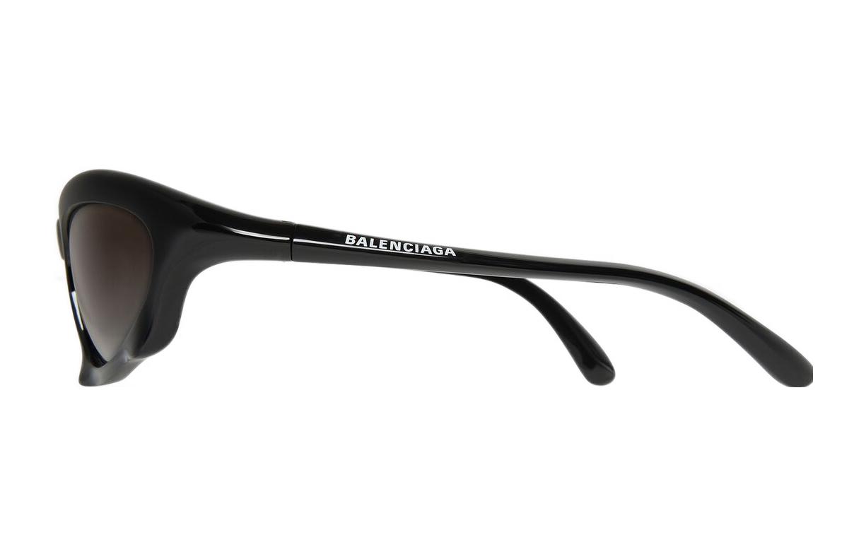 Balenciaga Bat Rectangle Irregular Sunglasses Black  Fashion Eyewear. 699455T00071000 圖 5