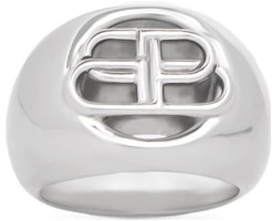 Balenciaga BB Brass Hollow Pattern Ring Unisex Couple Style Jewelry. 674538TZ99S0668 Balenciaga BB Brass Hollow Pattern Ring Unisex Couple Style Jewelry. 674538TZ99S0668