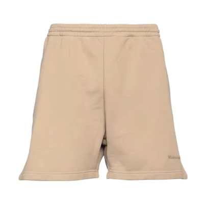 Balenciaga BB Corp Khaki Embroidered Casual Shorts - Loose Fit. 676137TKVB59504